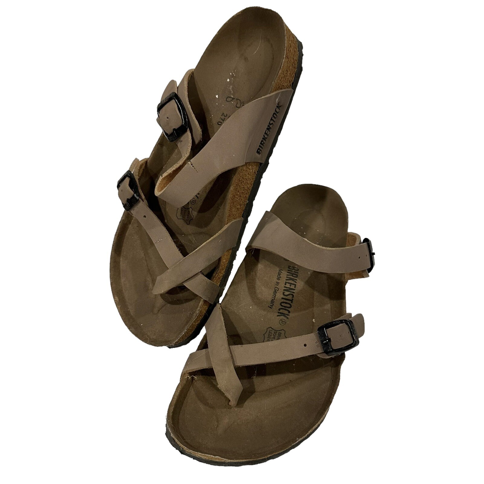 Birkenstock Mayari Mocha Birks EU/39 L8 M6 Light Wear *Flaw