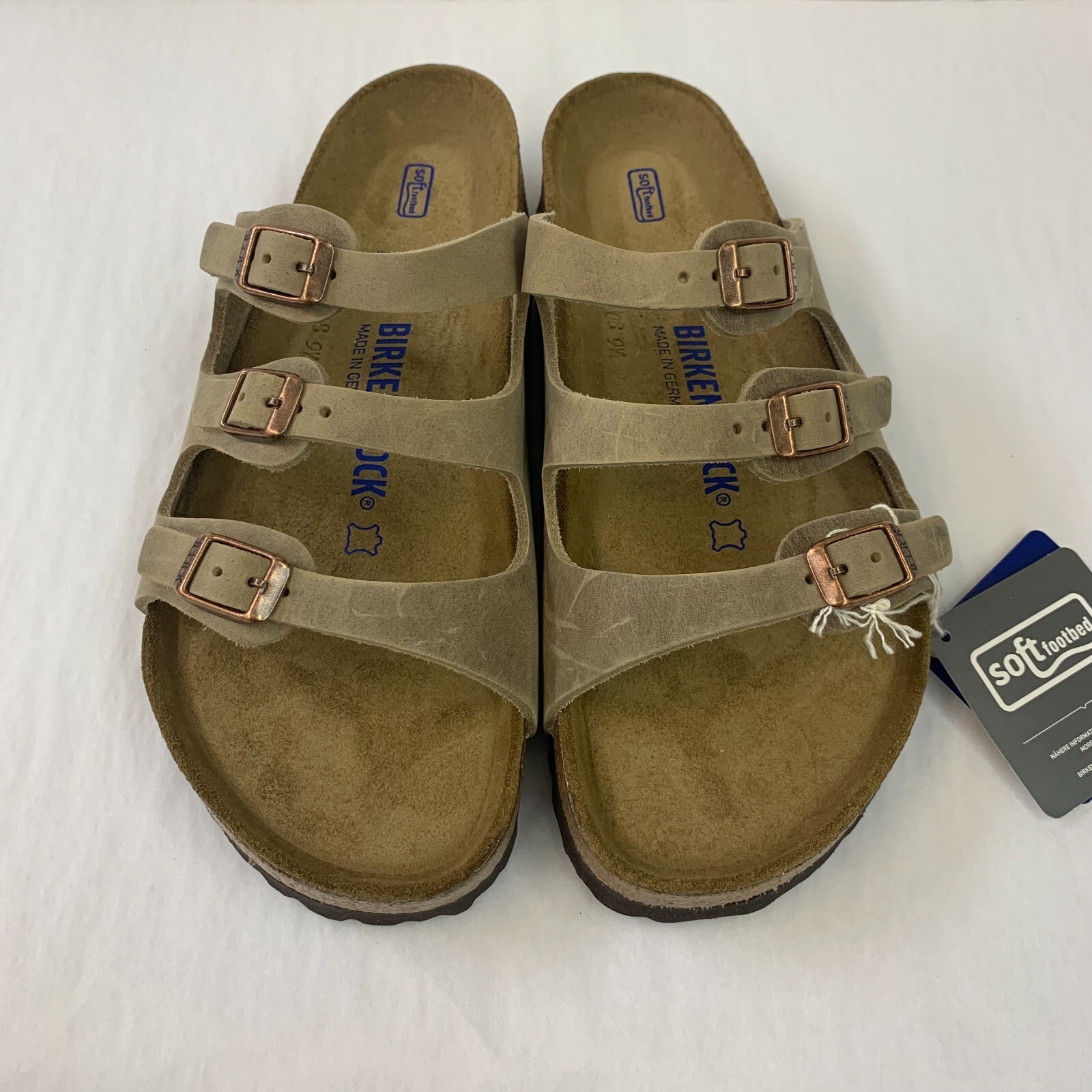 Birkenstock New w/ Box Florida Tobacco Brown Oiled Soft Footbed Reg Select Size
