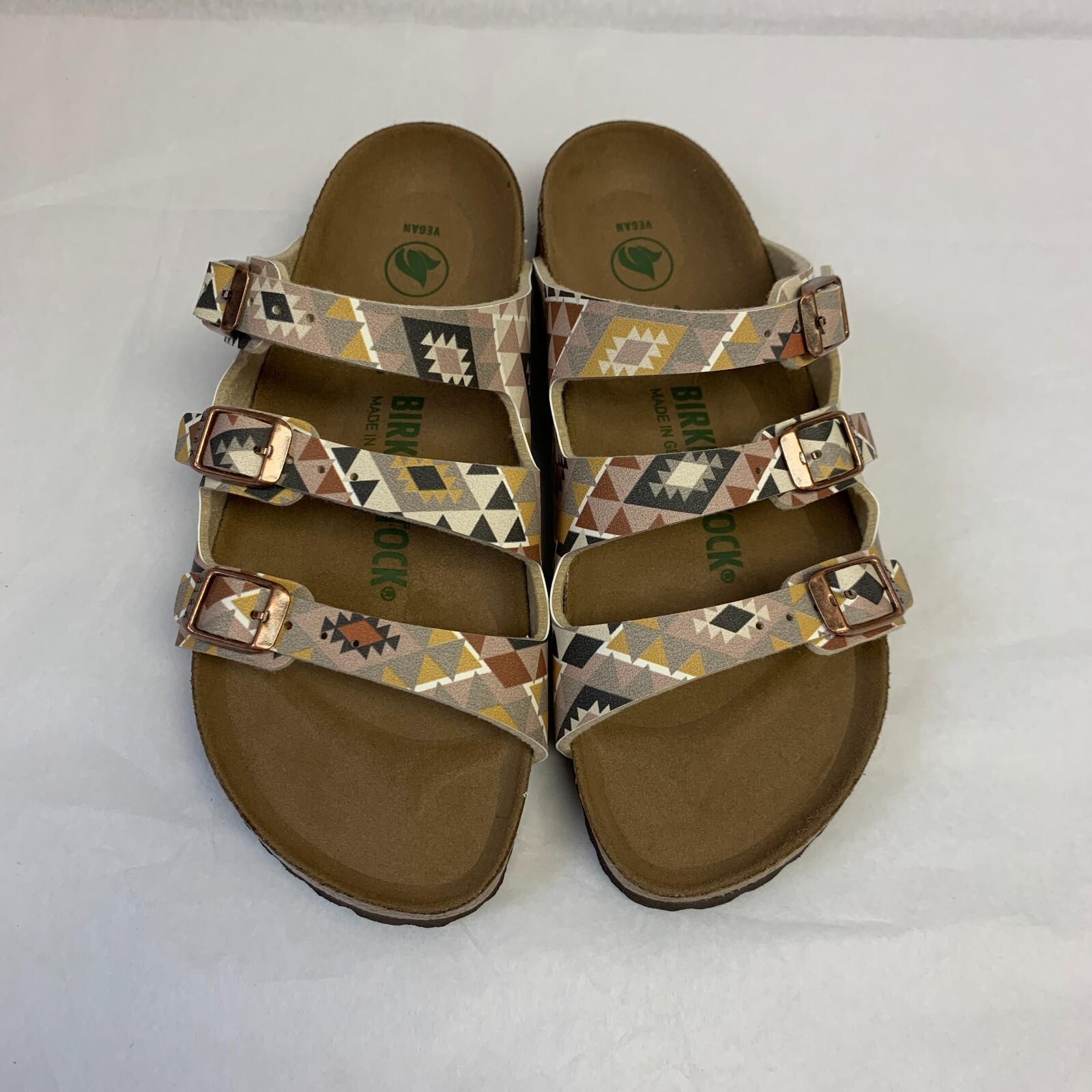 Birkenstock New w/ Box Florida Fresh Ethno Mocha Birko Flor Vegan Nar SelectSize