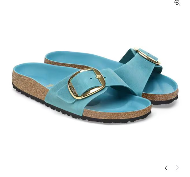 Birkenstock Madrid Big Buckle Oiled Leather sandals biscay bay EU 36 US 5-5.5