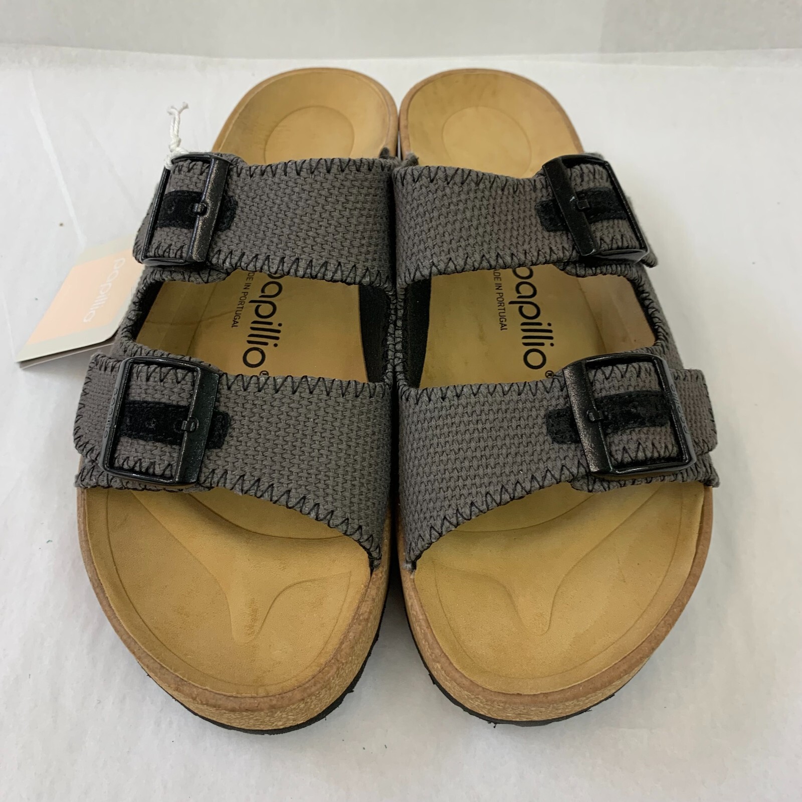 Birkenstock New w/o Box Papillio Gabriela Anthracite Mixed Natural Fiber Regular