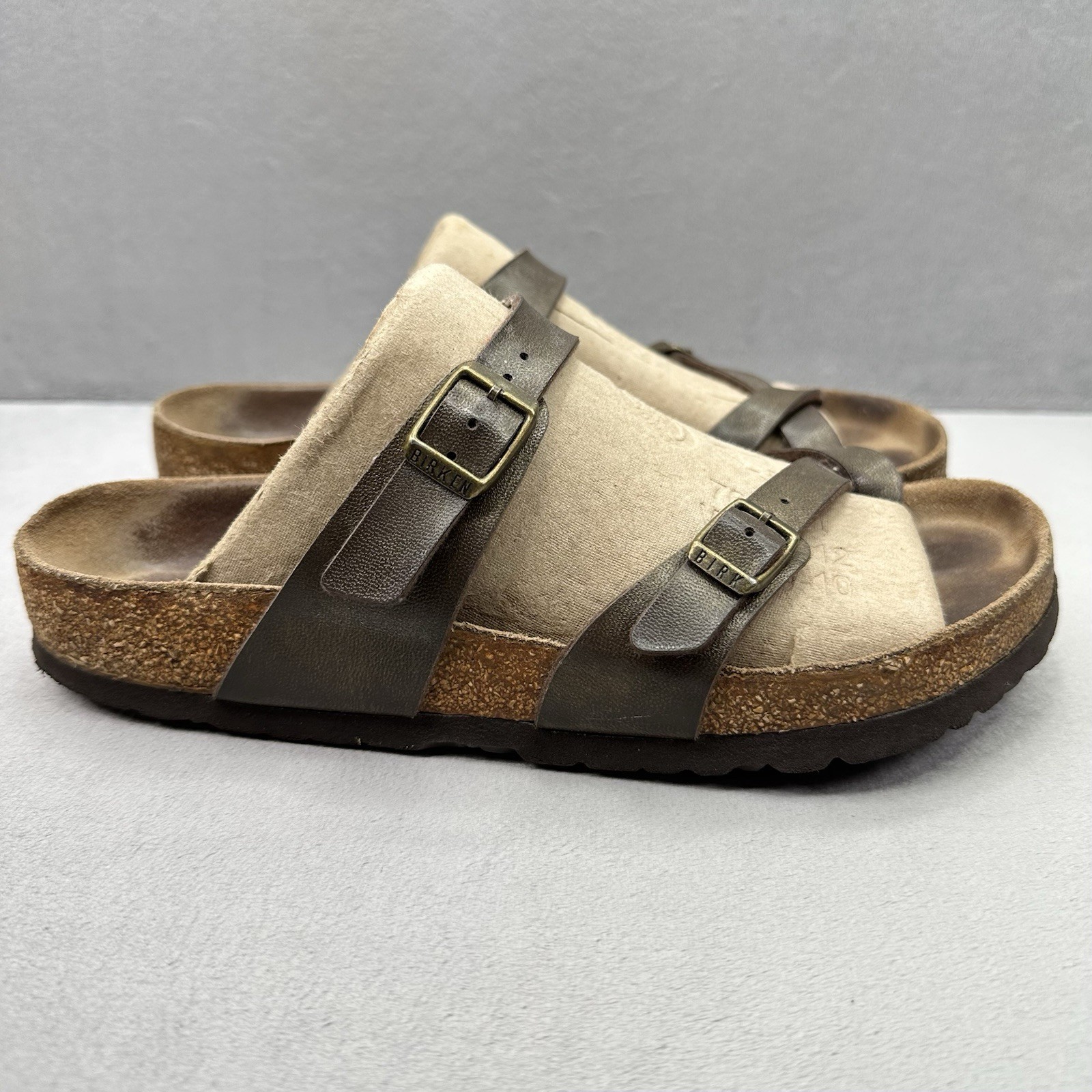 Birkenstock Mayari Womens Size 8 (EU 39) Sandals Brown Oiled Leather Toe Loop