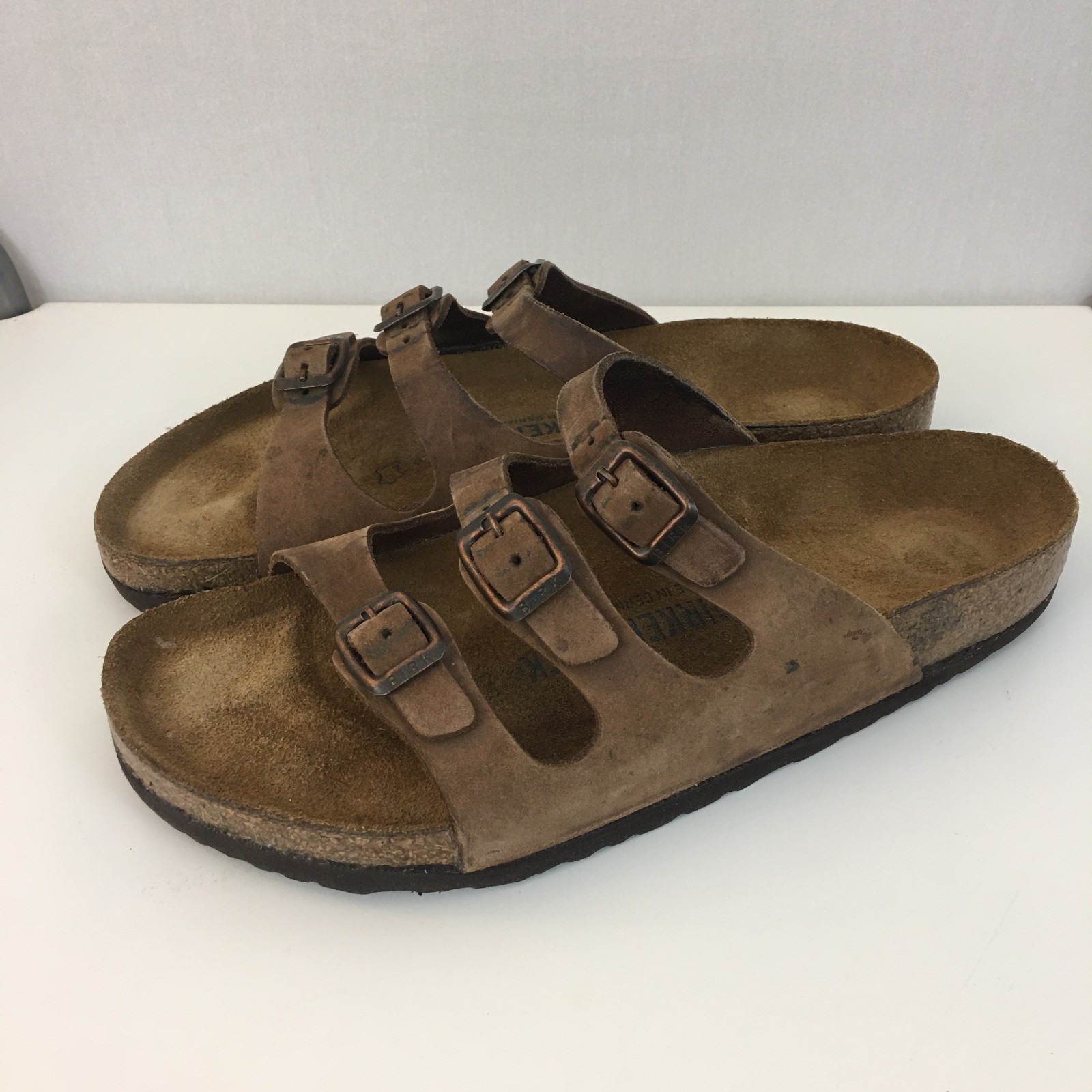 Birkenstock – Florida – Mocha Nubuck Leather – size 40 Regular – L 9 -9.5 – VGUC