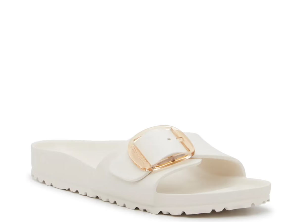 Birkenstock Madrid Big Buckle Sandal Women’s Cognac Leather Slip-On Comfort Clas