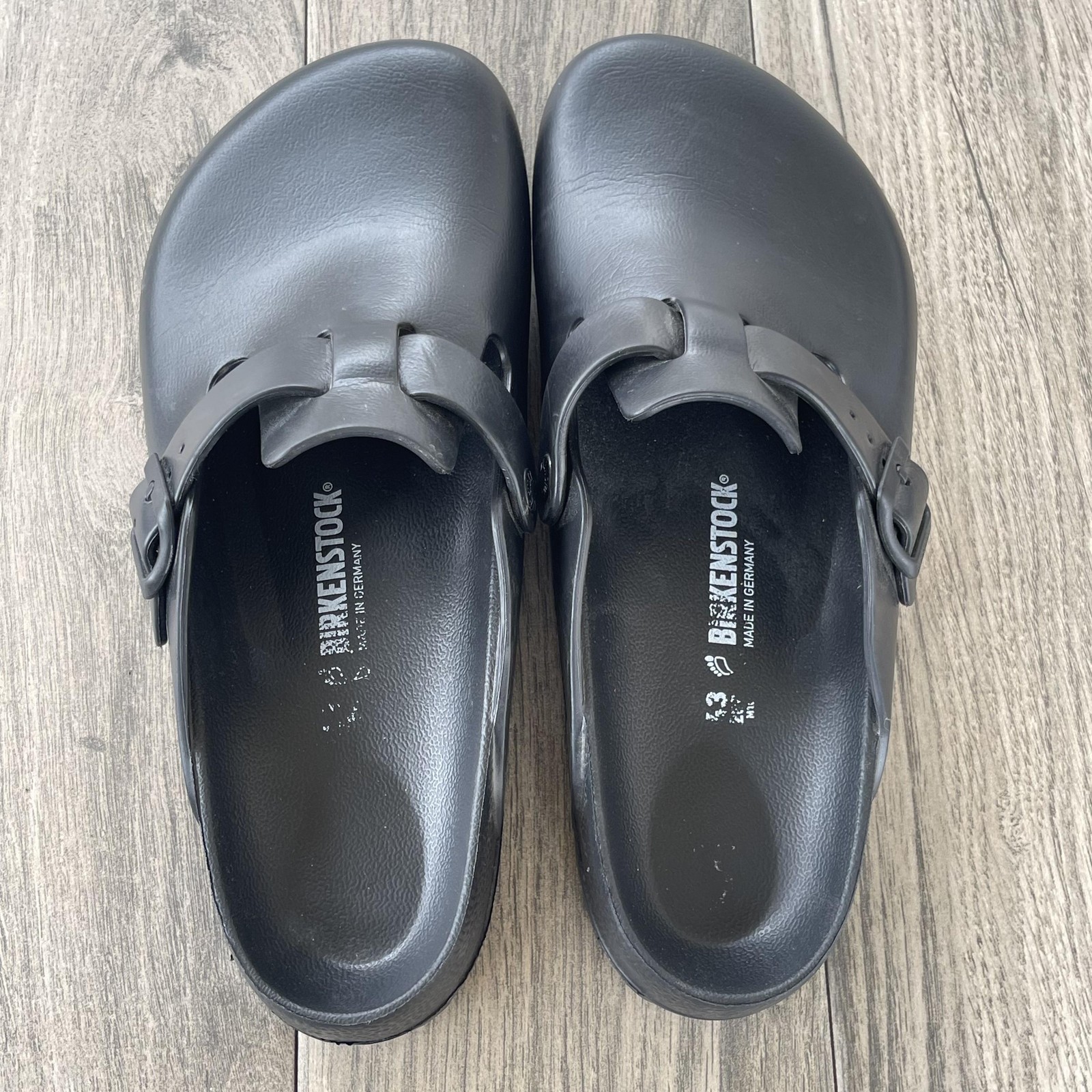 Birkenstock Boston EVA Clogs Men 10 EU 40 Black Slip On Sandals Germany Shoes