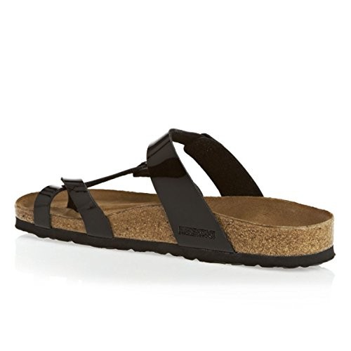0071791 BIRKENSTOCK MAYARI UNISEX SANDALS BLACK SIZE MEN 8 WOMEN 10