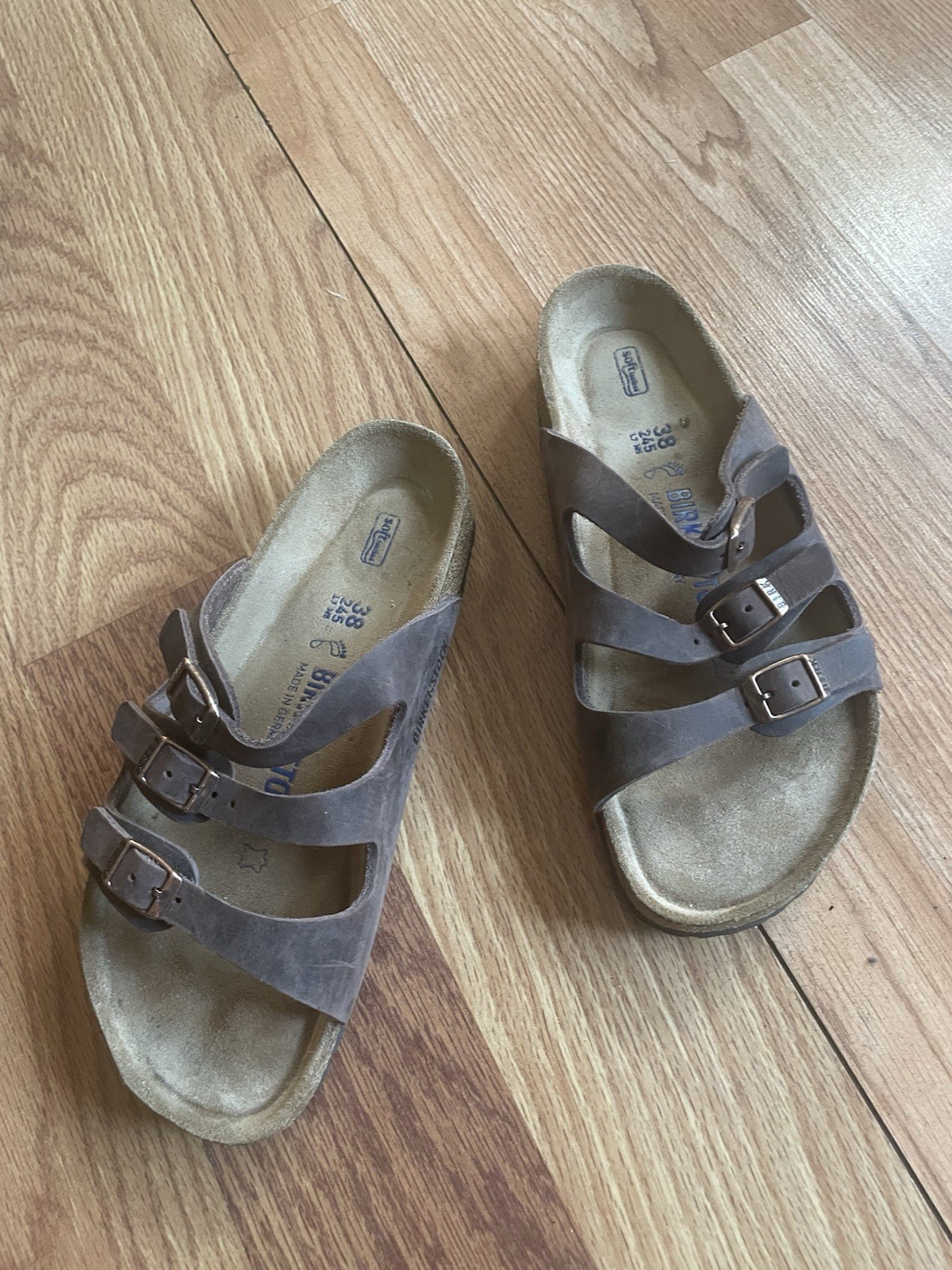 Birkenstock Florida Regular Fit Soft Footbed Birko Flor Brown – US M 5 W 7 EU 38