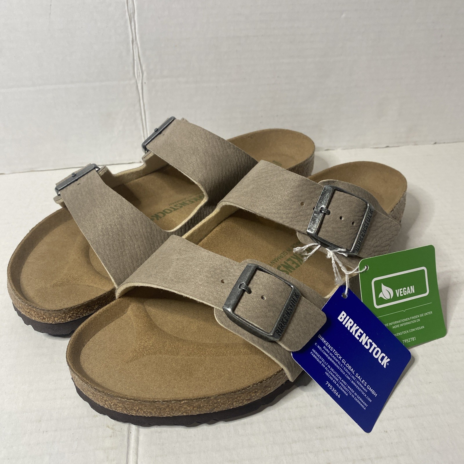Birkenstock Men’s Sandals, Arizona Desert Dust Sandal VEGAN Size US Men’s 11