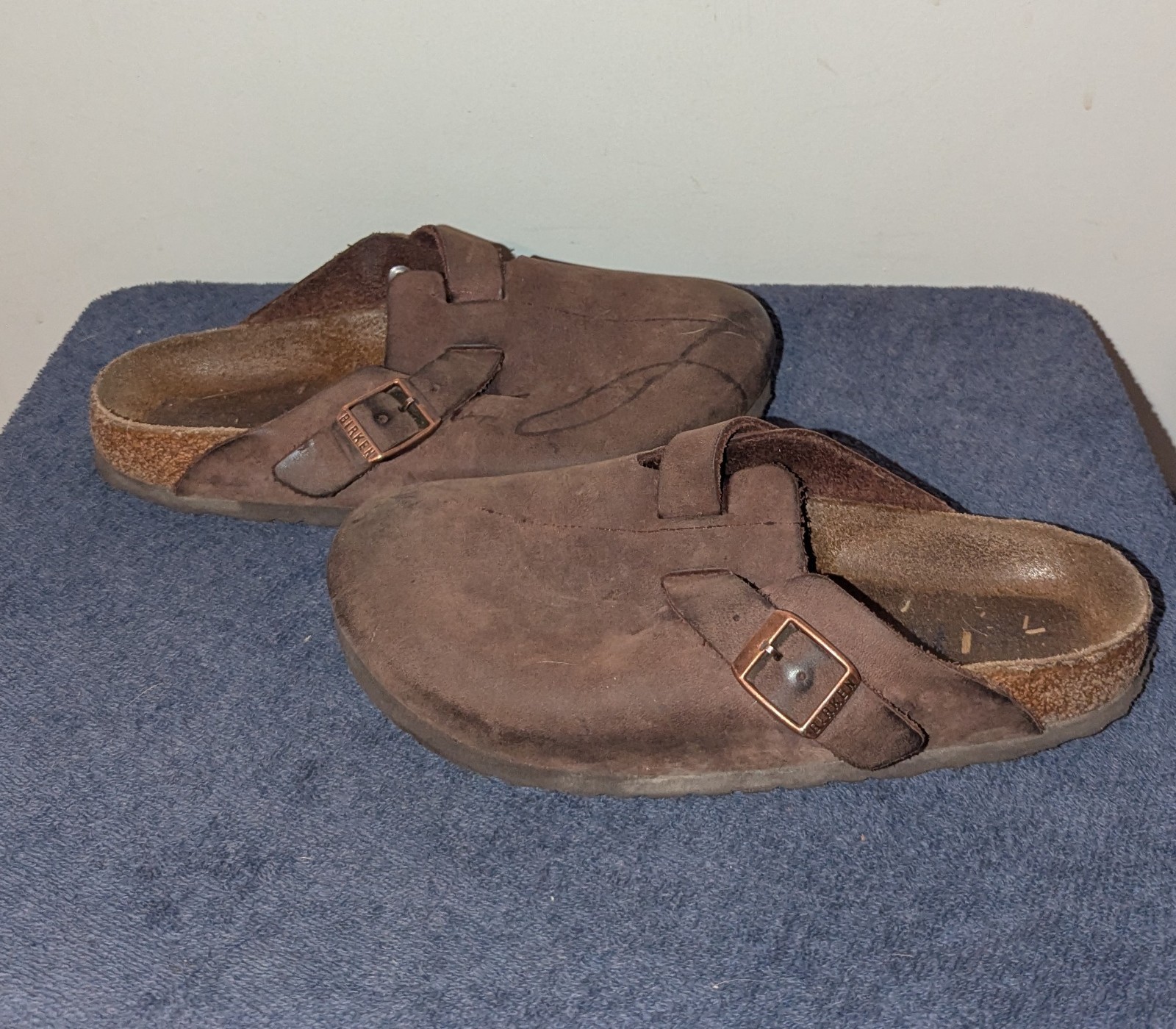 Birkenstock Boston Clogs Womens Size EU 36 US 5 Brown Leather Narrow Slip On