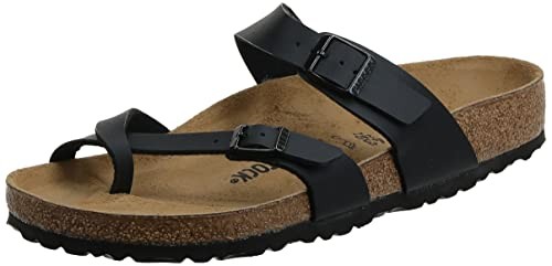 BIRKENSTOCK MAYARI BIRKO-FLOR SANDALS SIZE US MENS 4 WOMEN 6 REGULAR FIT – BLACK