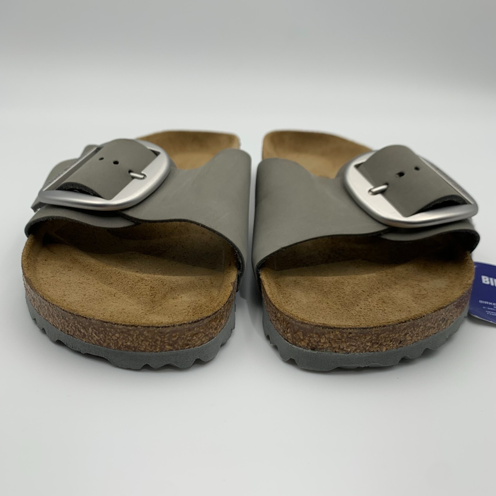 Birkenstock New w/ Box Madrid Big Buckle Dove Gray Nubuck Narrow Select Size