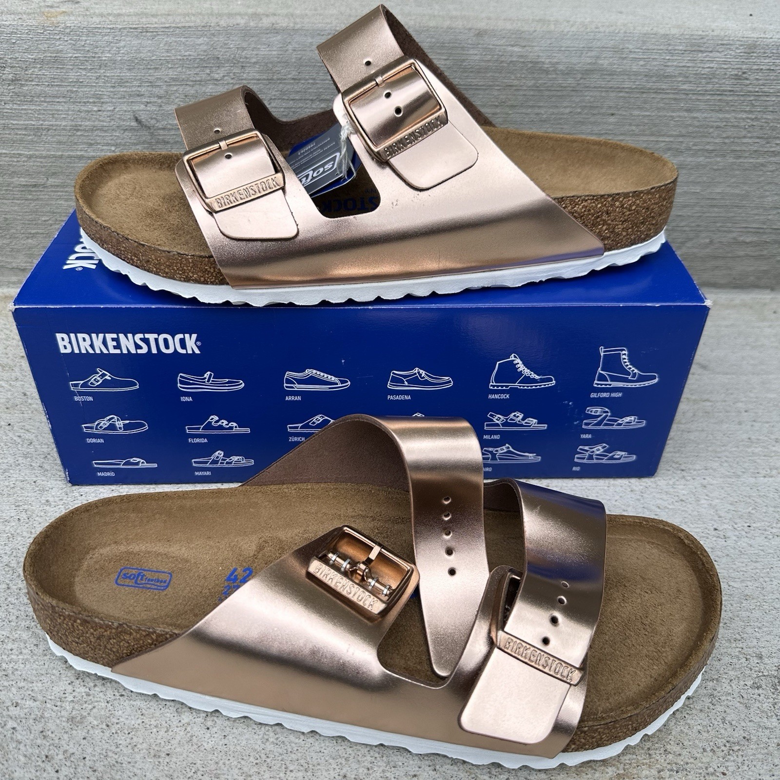 Birkenstock Arizona BS Soft Footbed Metallic Copper Sandals Women’s 42 / 11 US