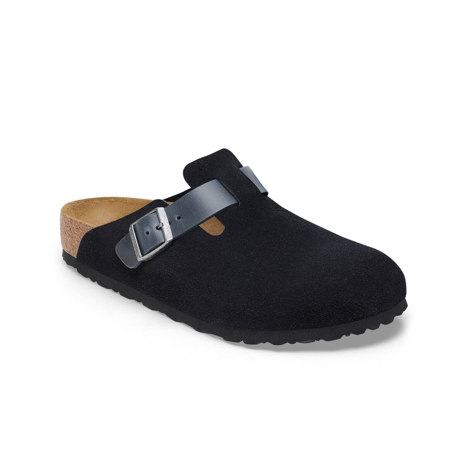 Birkenstock Boston Mixed Leather (Midnight) Men’s Sandals 1028210