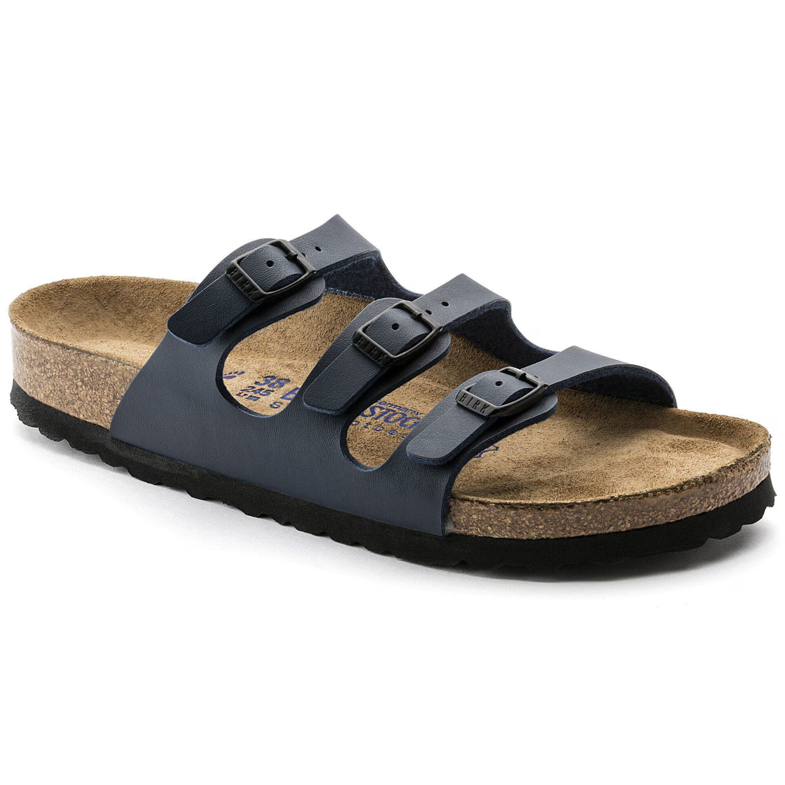 Birkenstock Florida Soft Footbed Birko-Flor Wide Blue Women’s sandals EU37-42