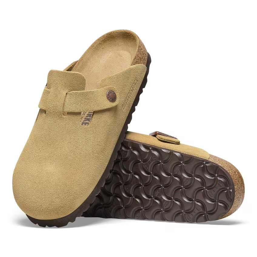 BIRKENSTOCK BOSTON WOMEN’S CLOG SUEDE LATTE CREAM  SIZE 7-7.5US/ 38EU