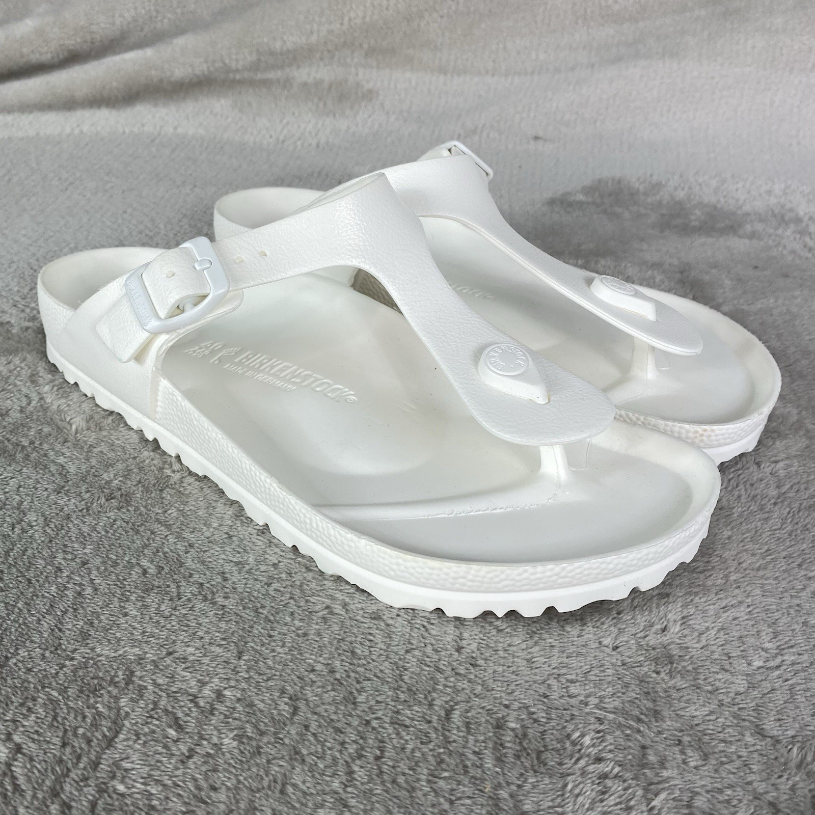 Birkenstock Gizeh EVA Thong Sandals Womens US 9 EU 40 White Water NEW