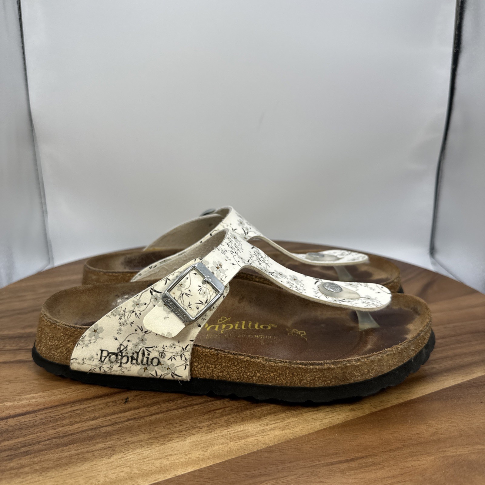 Papillio by Birkenstock Gizeh Sandals Floral Flower Women’s EU 37 6-6.5 Regular