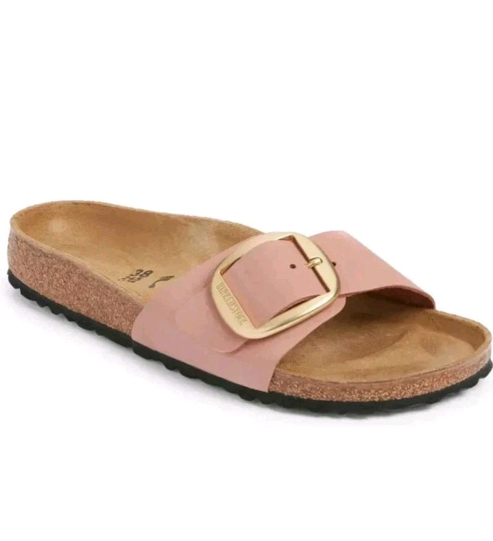BIRKENSTOCK MADRID Big Buckle Slide Sandals OLD ROSE EU 38 Women’s 7 – 7.5 US