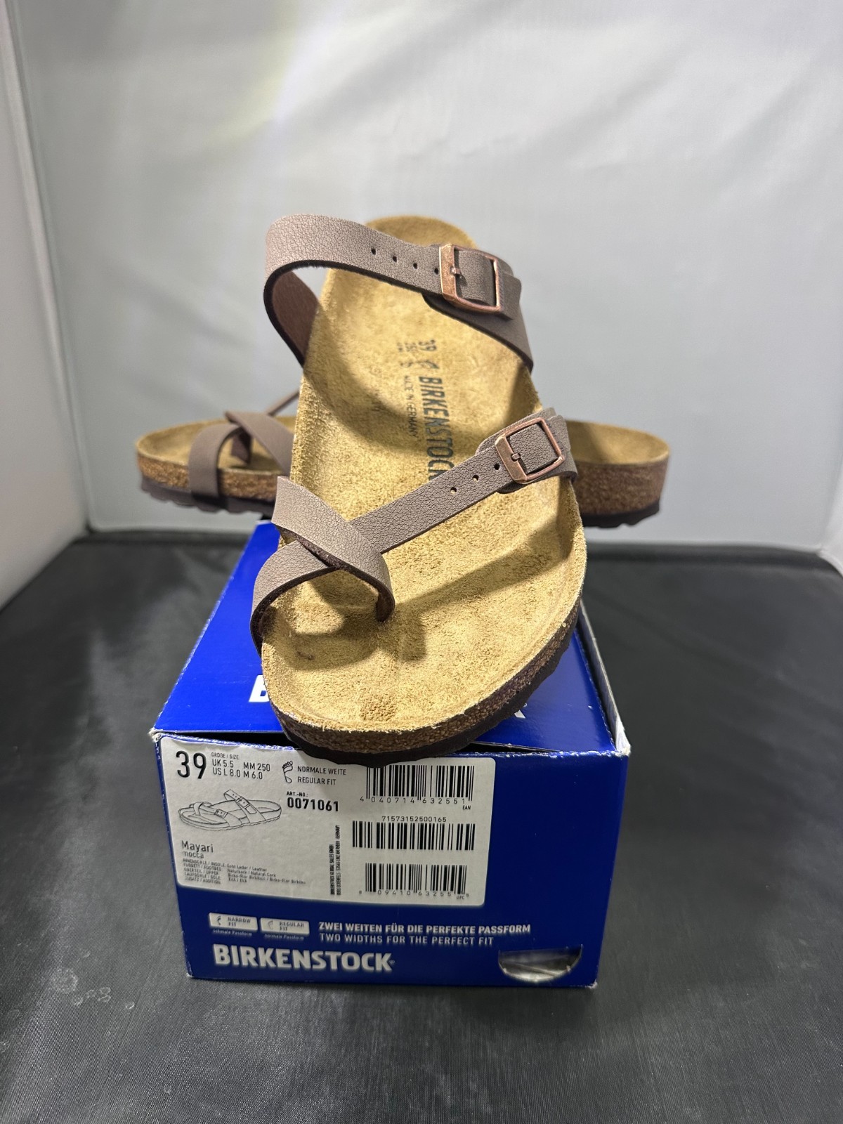 Birkenstock Mayari, Mocha Leather, Ladies 8 – Mens 6