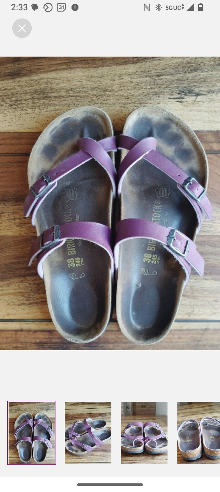 Birkenstock Mayari Sandal In Plum Size 38 Women’s 7 Regular Fit