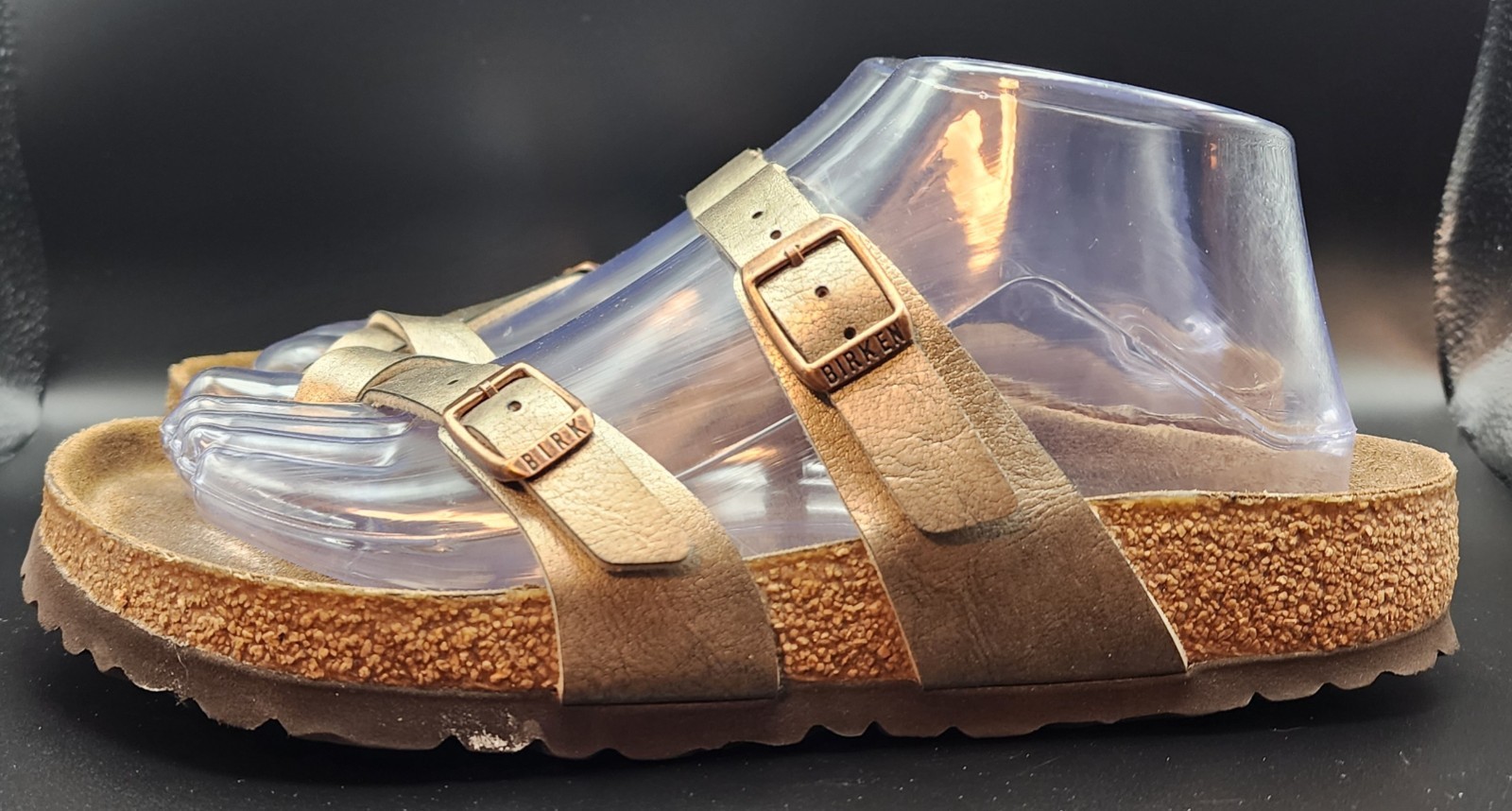 Birkenstock Mayari Regular Fit Birko Flor Graceful Taupe US Men 5 Wmn 7 – EUR 38