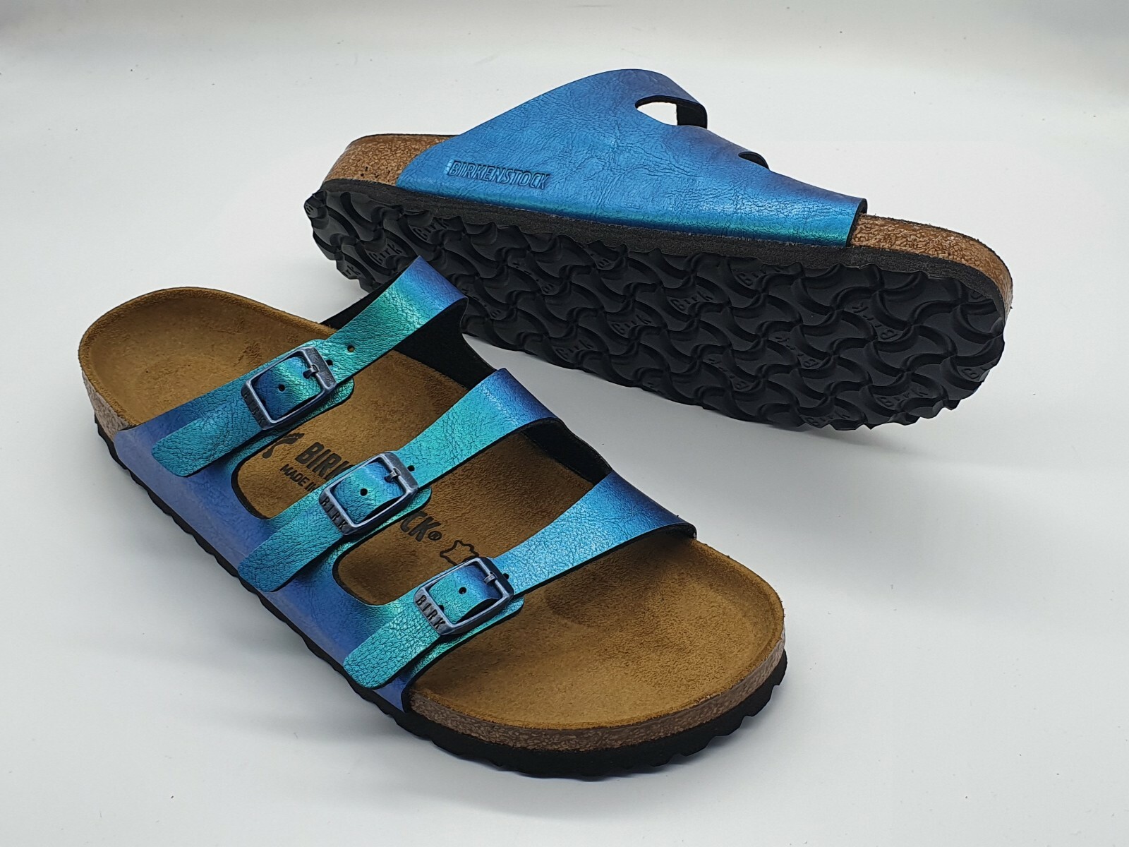 Birkenstock Birko Flor FLORIDA Graceful Gemm Blue BNIB 1010959