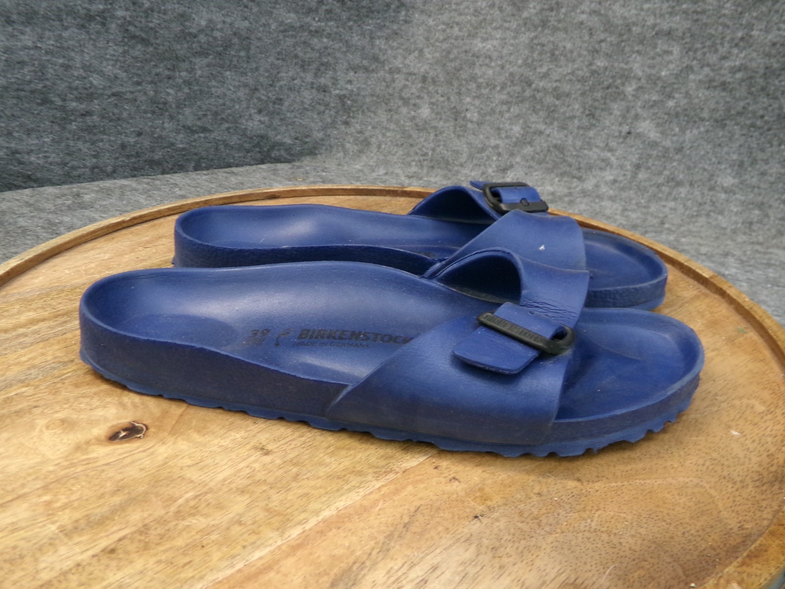 Birkenstock Madrid Eva Essentials Navy Blue Slide Sandals Womens Size 39 US 8 N.