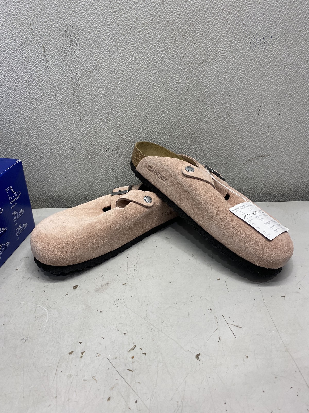 Birkenstock Boston BS Slide On Shoes US W10/M8 Pink Clay