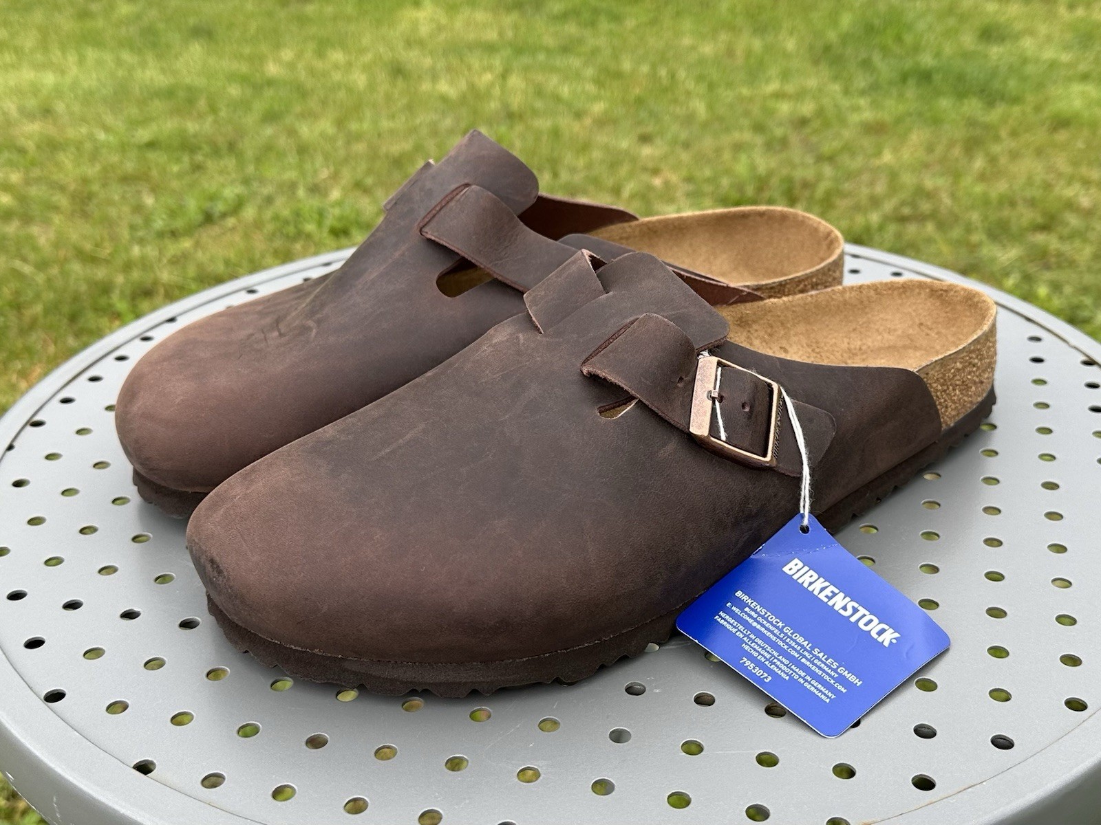 Birkenstock Boston Habana Oiled Leather Men’s Size EU 45 / US 12 Regular Fit
