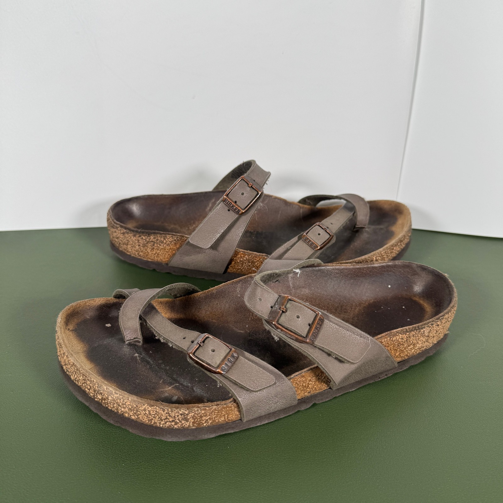 Birkenstock Mayari Brown Slides Sandals Women’s Sz Size 38/7-7.5
