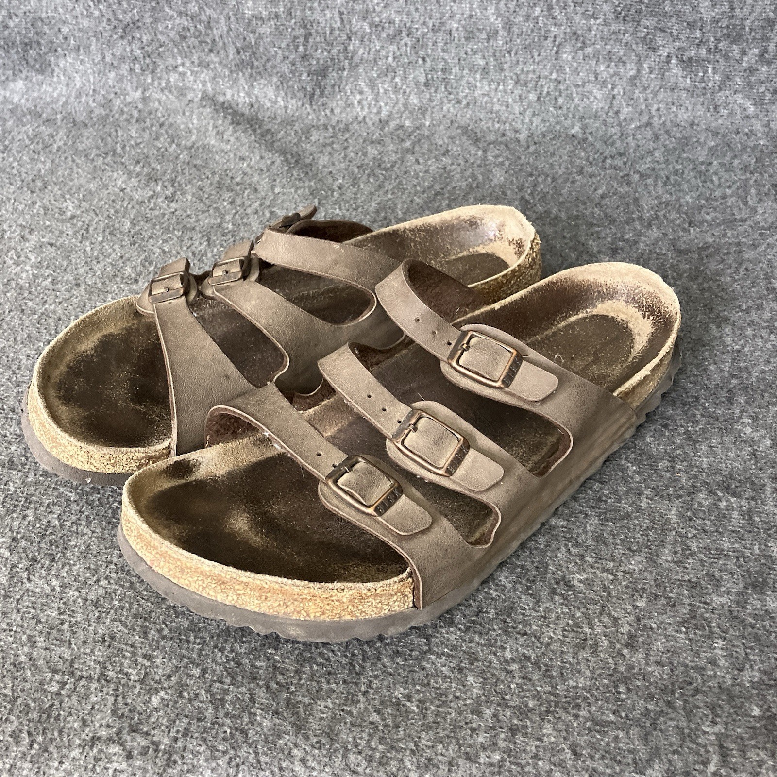 Birkenstock Florida Sandals Womens 9 EU 40 Flats Brown Birko Flor Soft Footbed