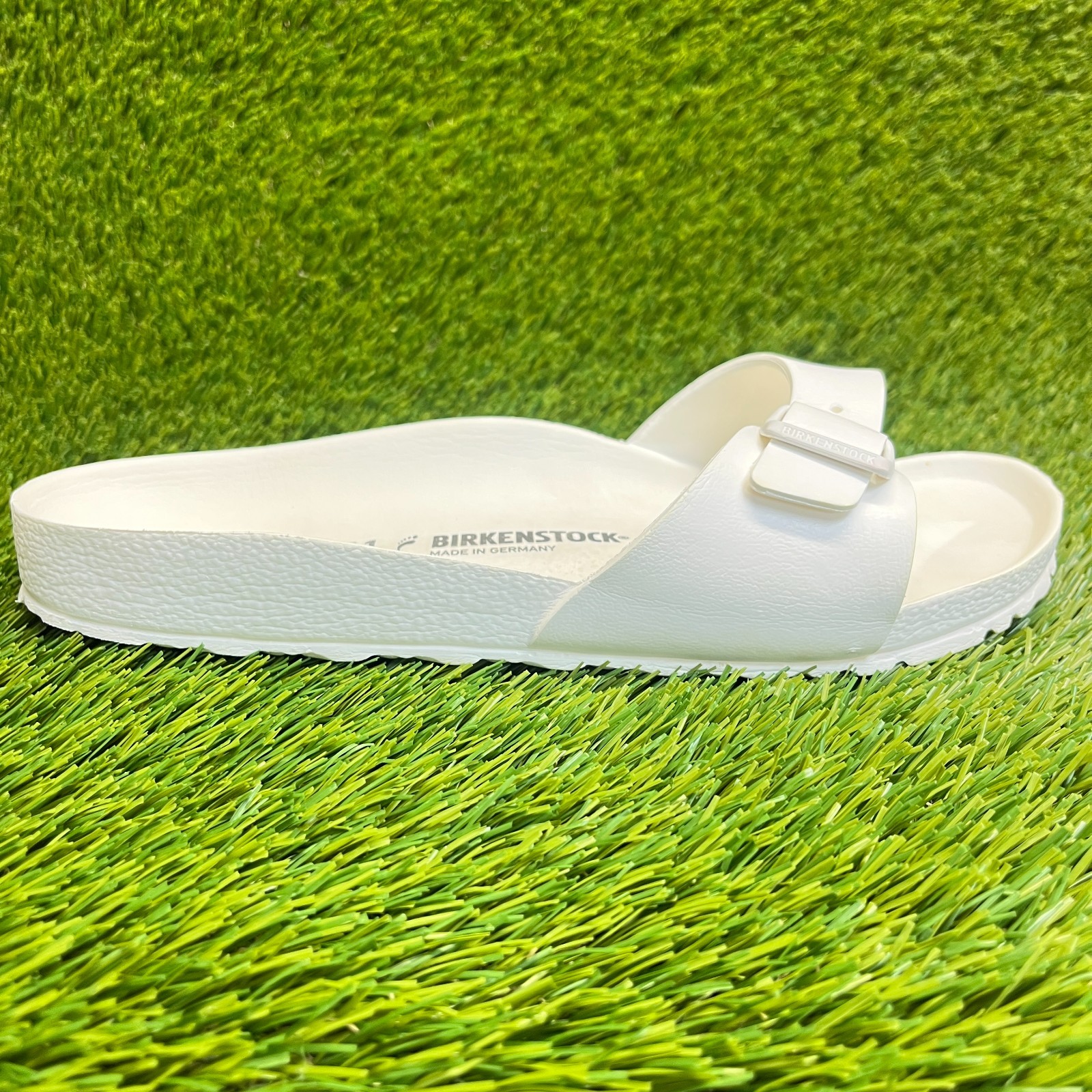 Birkenstock Madrid EVA Mens Size 8 White Outdoor Walking Slide Sandals Shoes