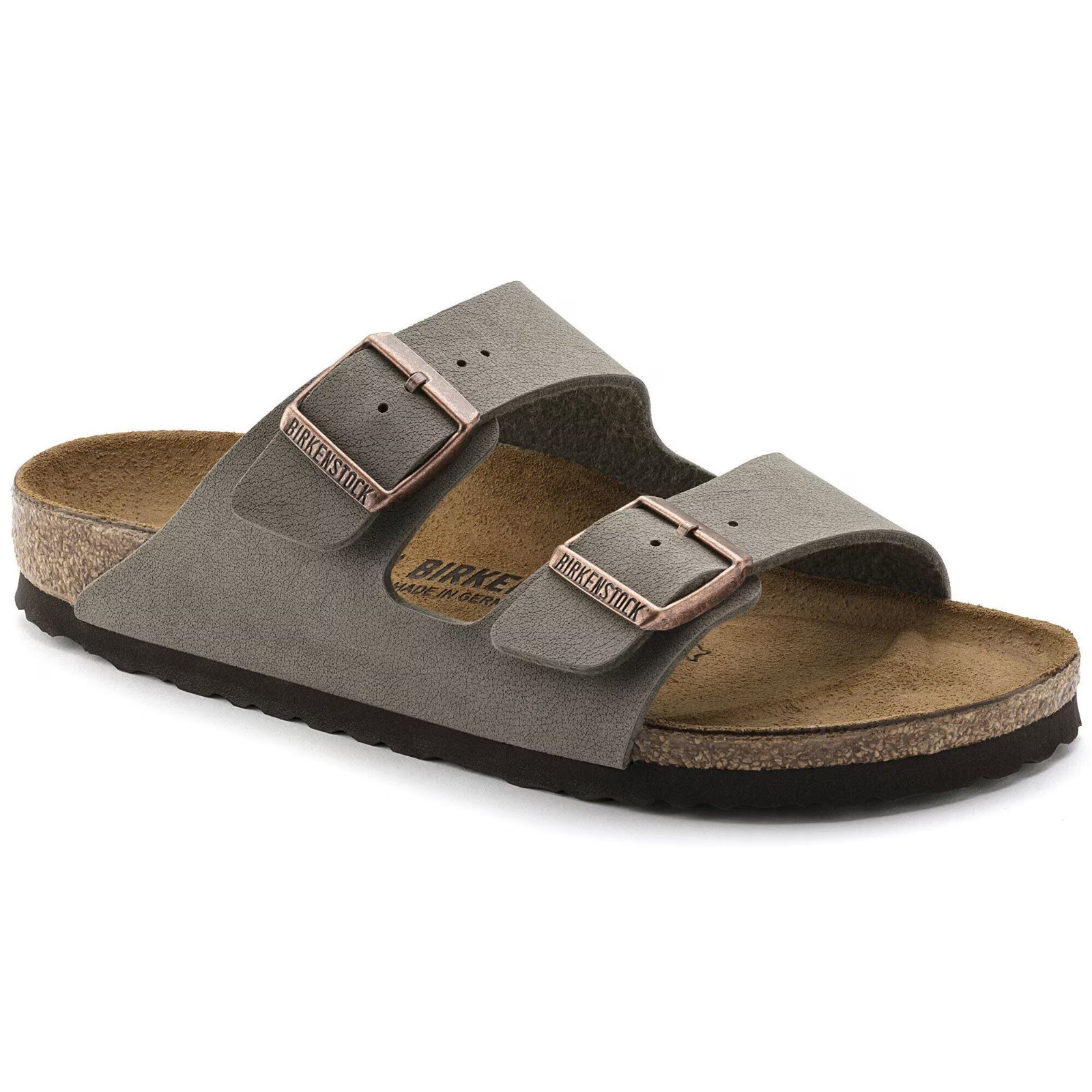 Birkenstock Arizona Birkibuc Sandals Stone – NEW