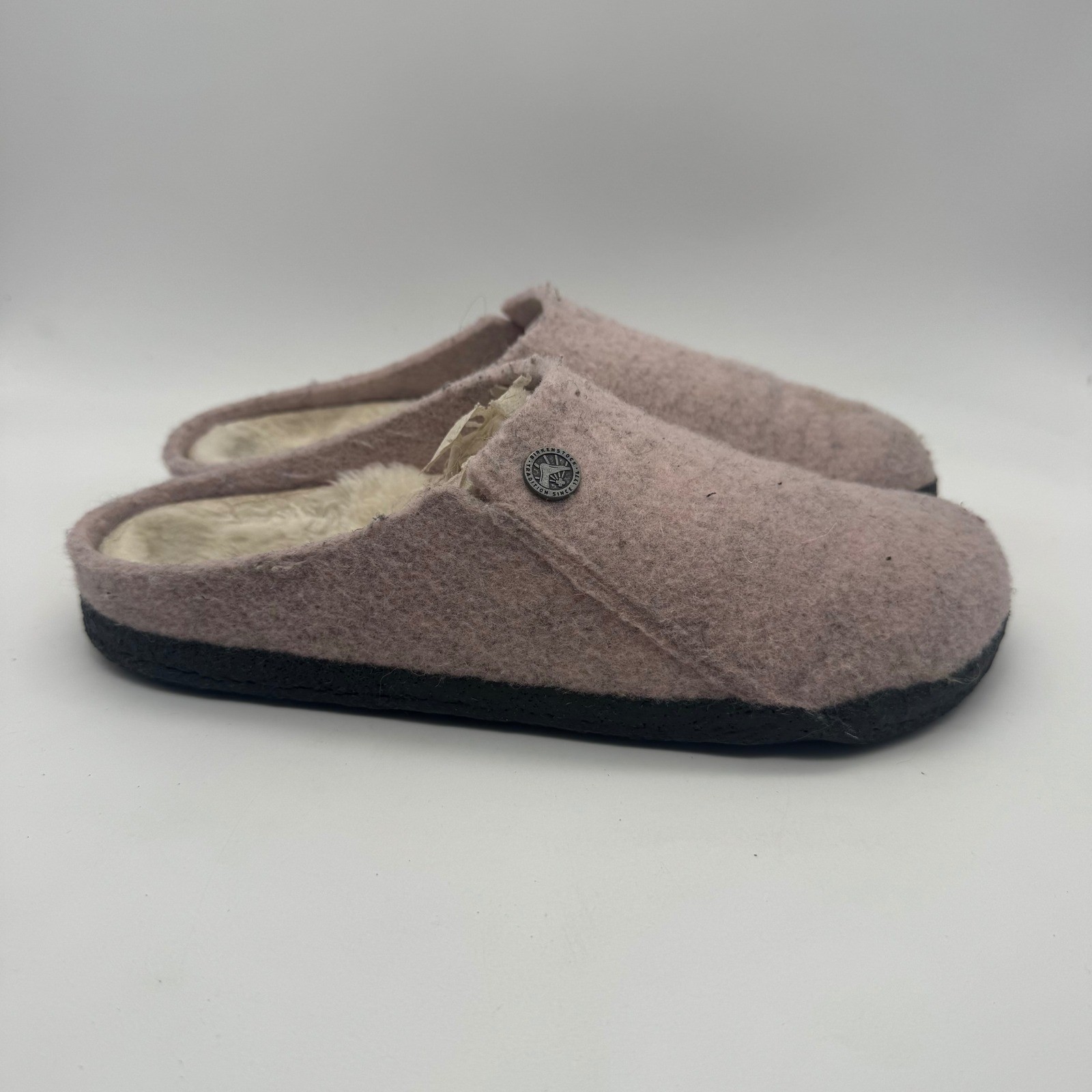 Birkenstock Zermatt Wool Felt Clogs Lavender Rose Size 37 Women’s