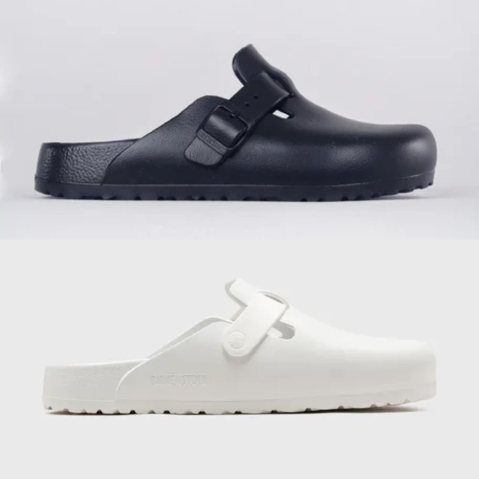 BIRKENSTOCK BOSTON ESSENTIALS EVA CLOGS Black/ white two color choose size 36-40