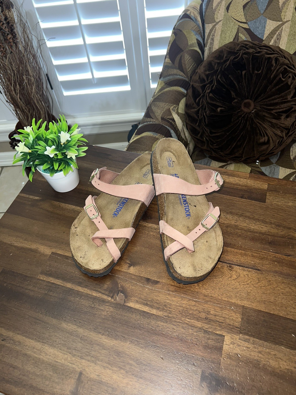 Birkenstock Mayari Slip On Slides Sandals Womens Size EU 40 US 9.  S3