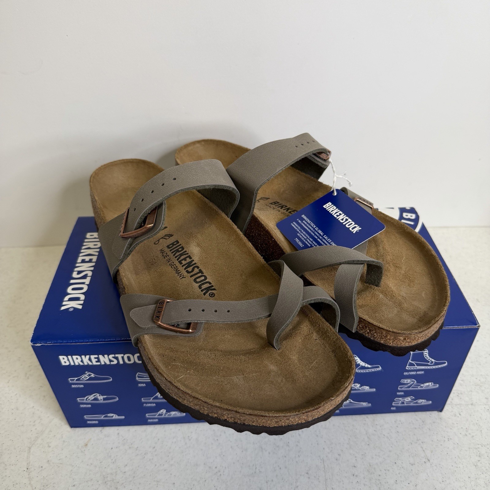 Birkenstock Mayari Stone Sandals Womens Size 10 New In Box Summer