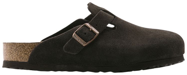 Birkenstock Boston Soft Footbed Suede Mocha 0660461 Men Size