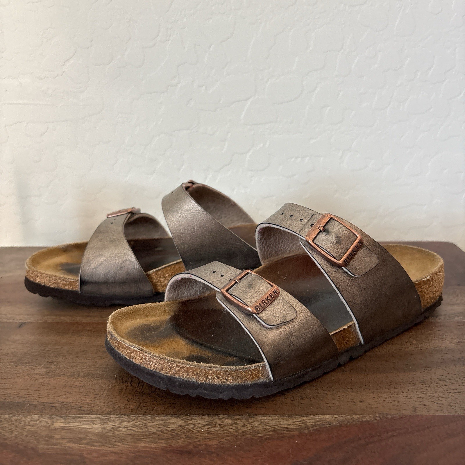 BIRKENSTOCK ARIZONA GRACEFUL TAUPE WOMEN’S DOUBLE-STRAPS 37 US 6.5-7