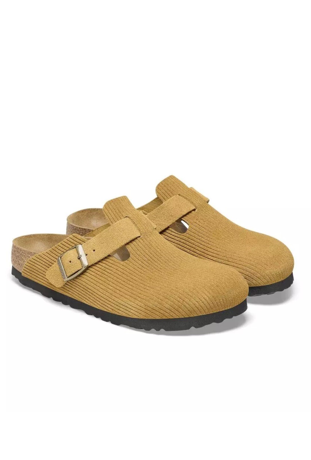 Birkenstock Boston Corduroy Cork Brown 45 Clogs Regular Fit Men’s 12 NEW 1026155