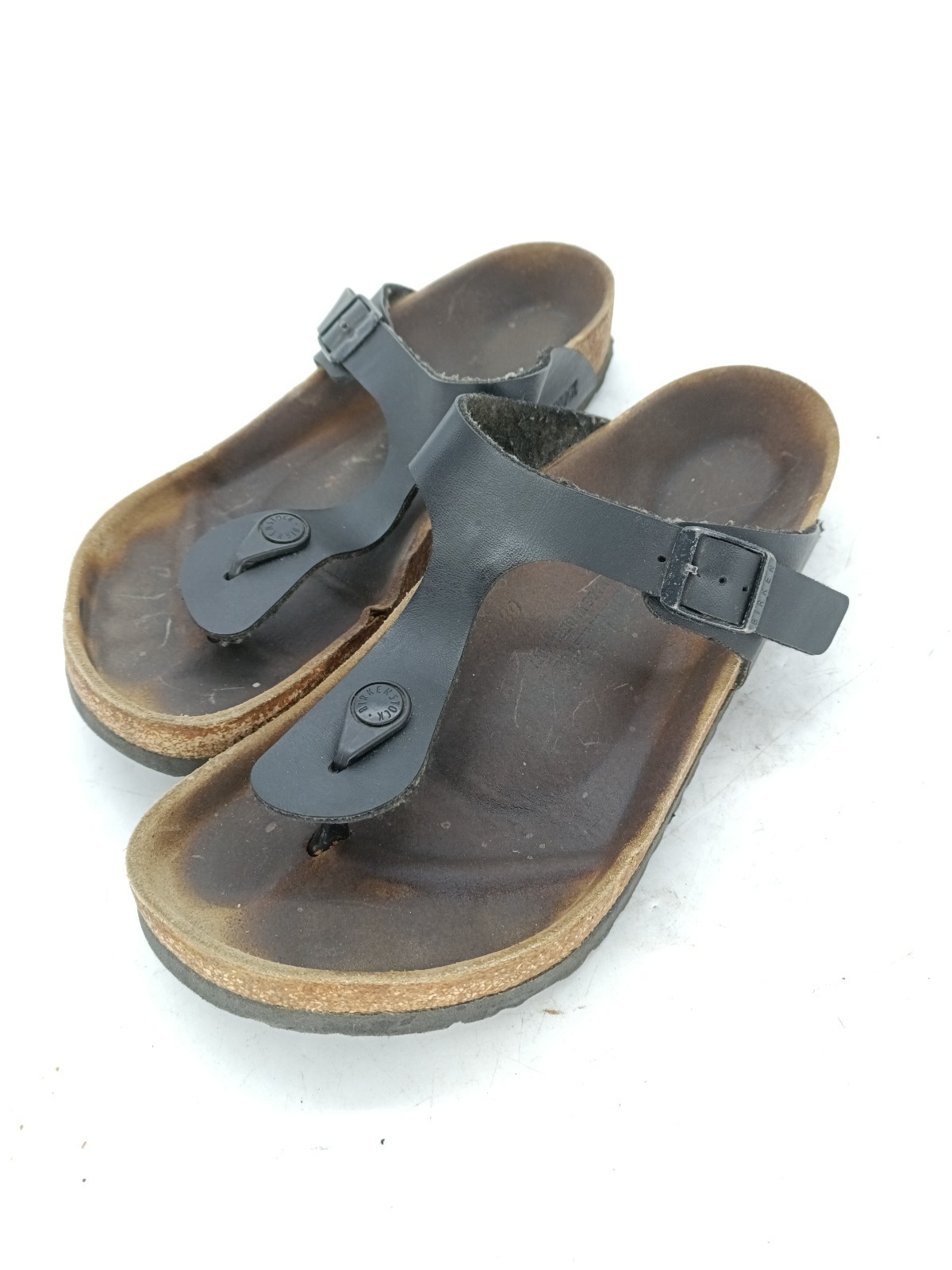 Birkenstock Gizeh Black Birko-Flor Sandals EU 39 US 8 – 8.5 Regular  s2