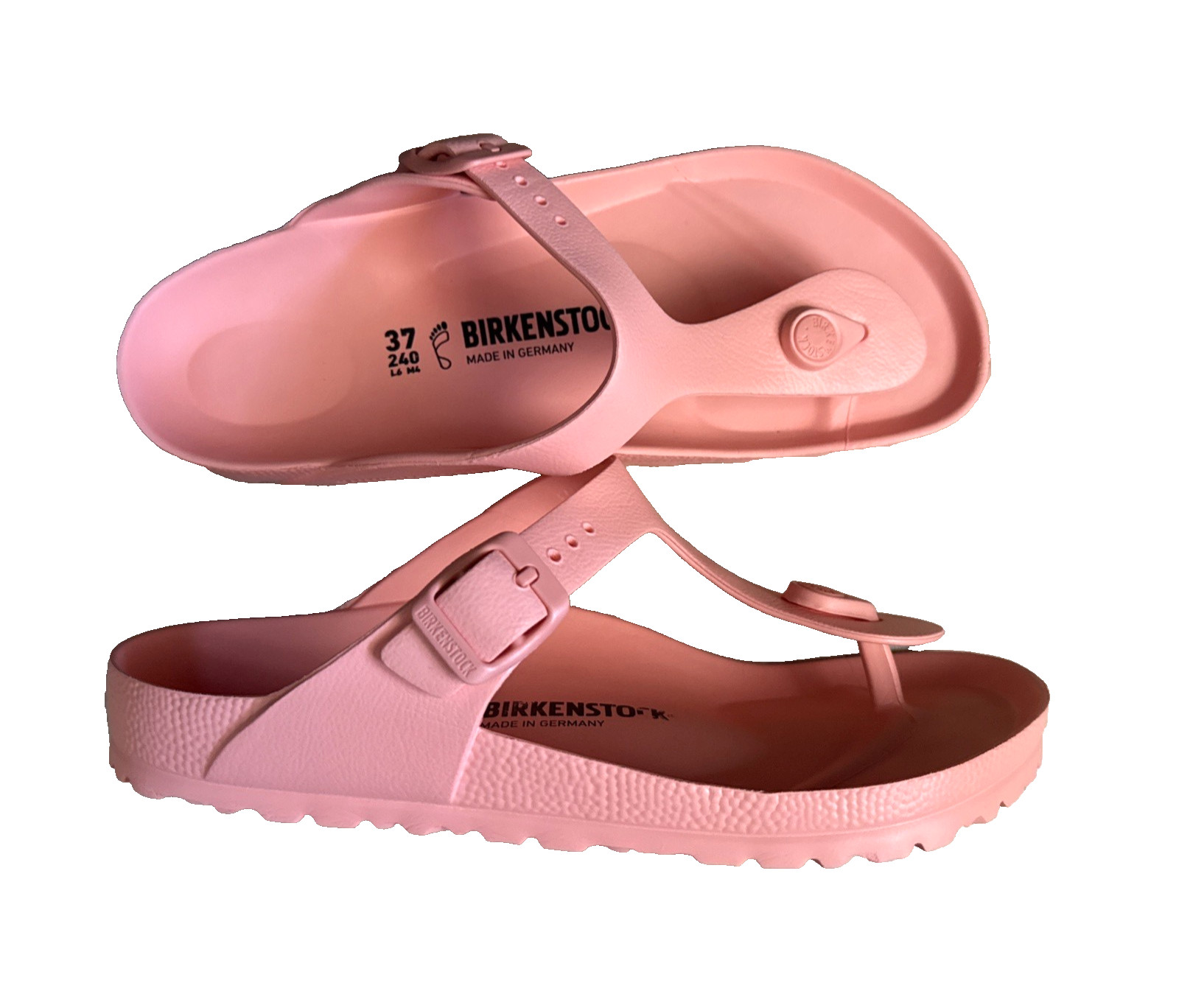 Birkenstock Gizeh Essentials EVA Thong Sandal Coral Peach US 6 EUR 37 Regular