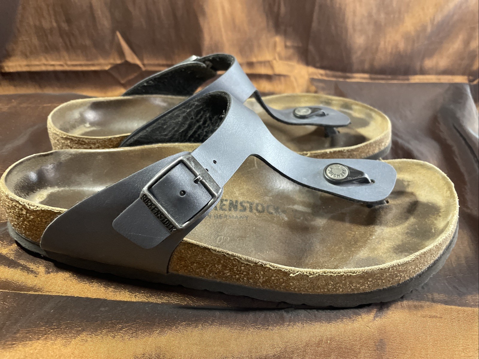 Birkenstock Gizeh Thong Comfort Sandals Women’s EU 41 L10 M8 Ice Pearl Onyx 265