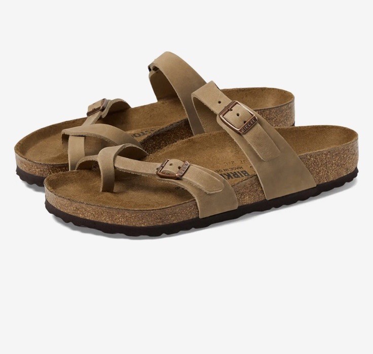 Birkenstock Mayari Oiled Leather Sandals Women ~ 10/10.5 Brown Boho Minimalist