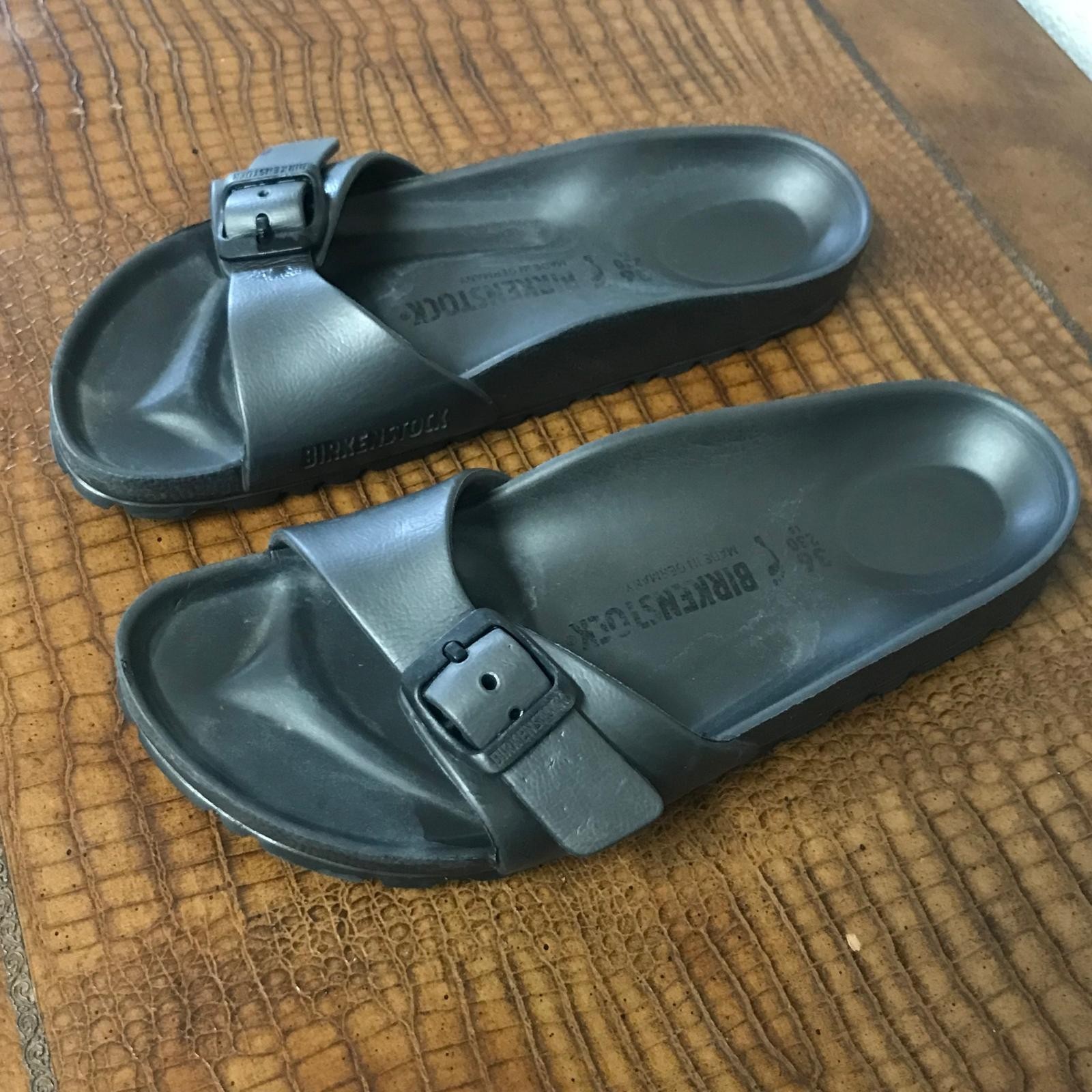 Birkenstock Madrid EVA Essentials Slip Sandals Black EU36 Womens Size 6