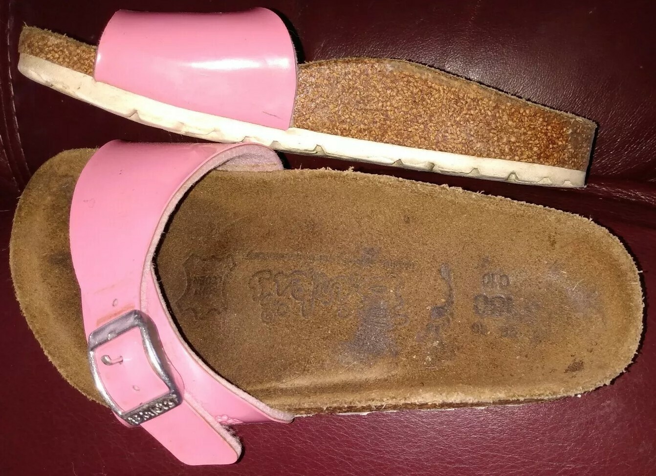 BIRKI’s by Birkenstock MADRID pink girls sandals US 10 N EU 28 1 strap slides