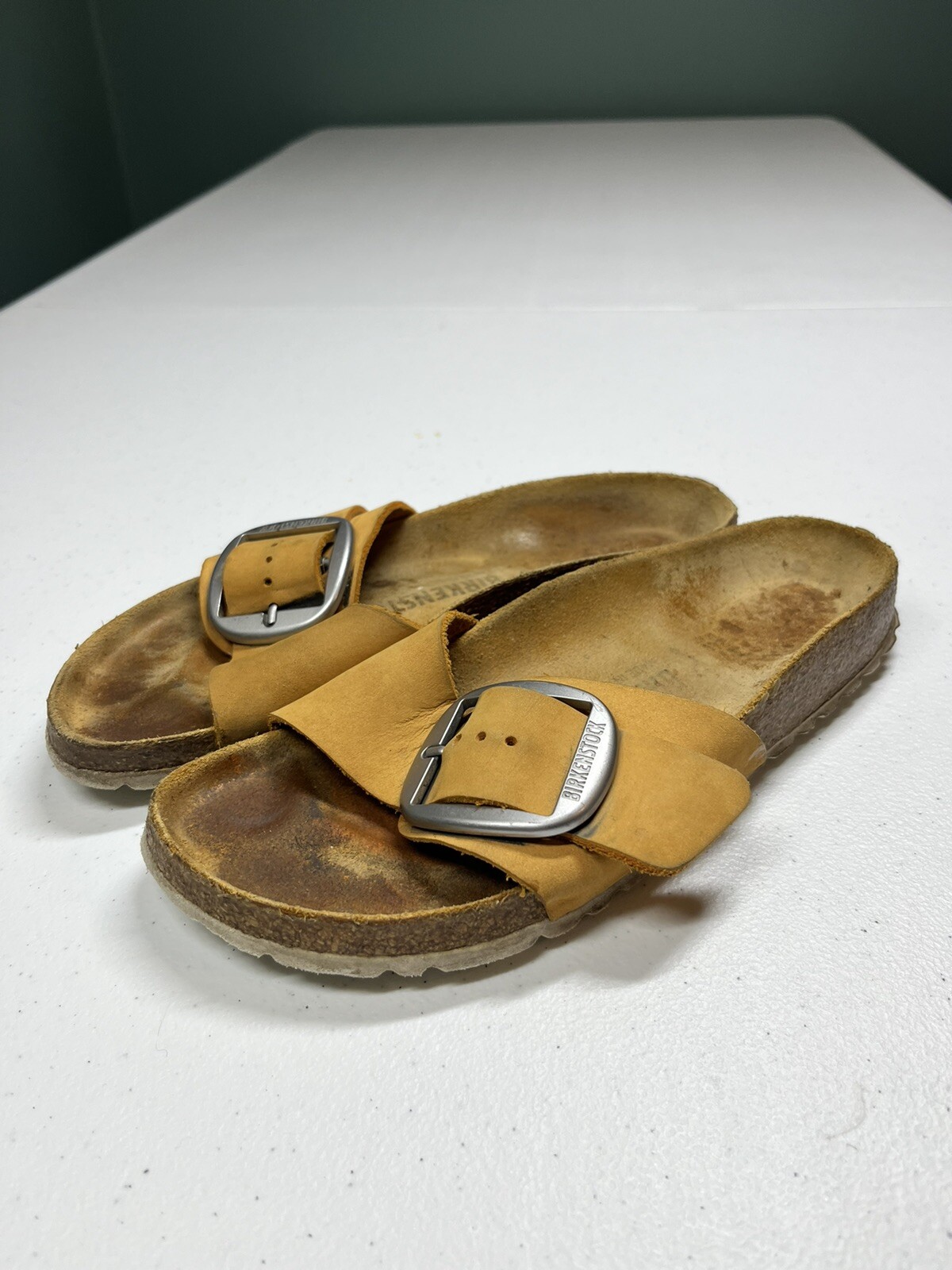 Birkenstock Madrid Big Buckle Sandals 37 Tan US 6