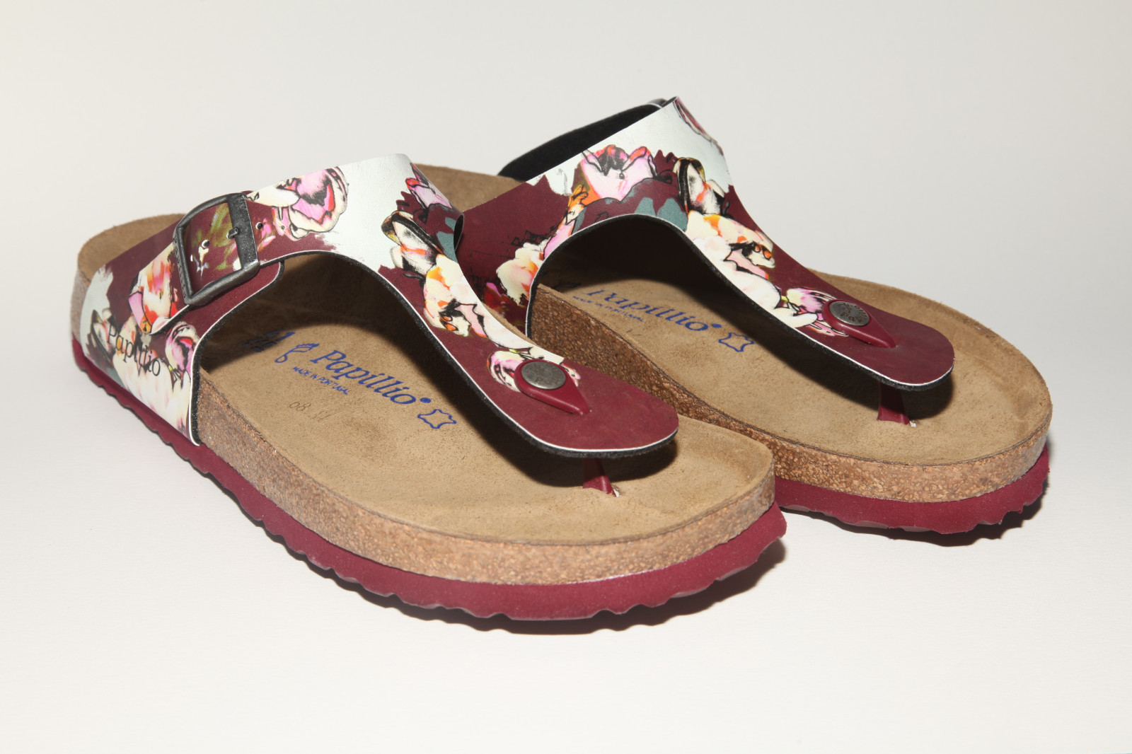 CLEARANCE Papillio Gizeh BF Painted Bloom Red SOFT FOOTBED 35 Regular BNIB