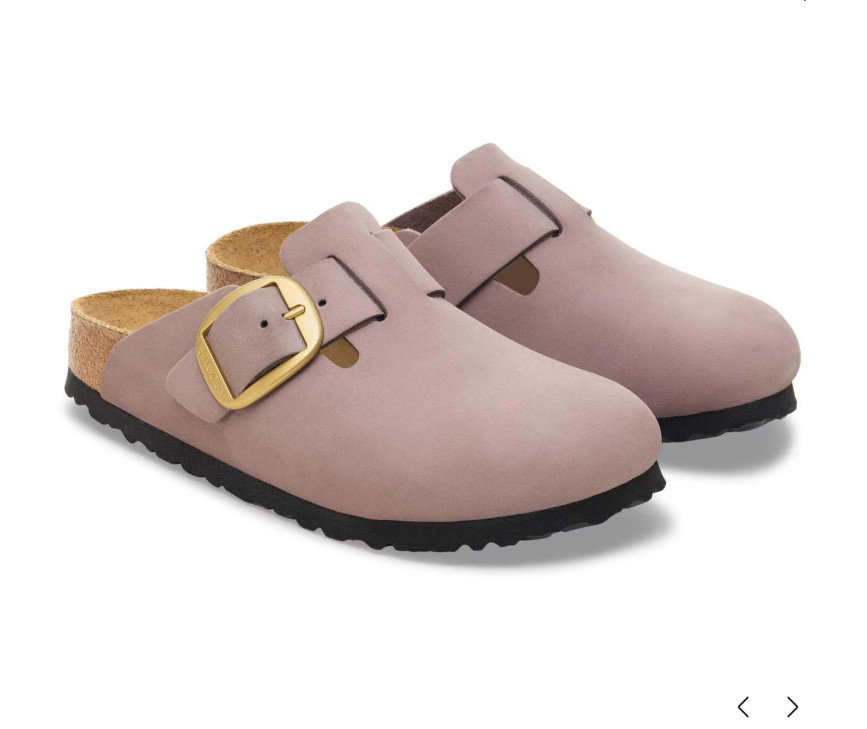 Birkenstock Boston Big Buckle Leather clogs faded purple EU 37 US 6-6.5 M