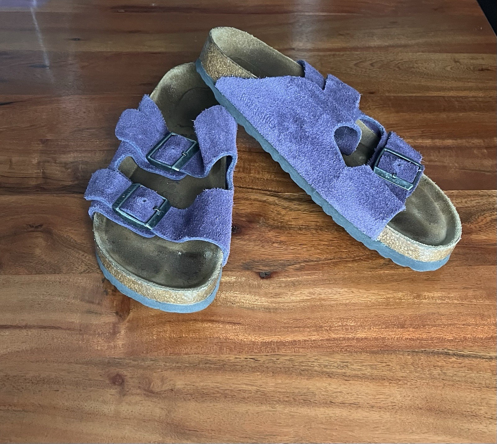 Birkenstock Women’s Purple Suede Arizona Sandals EU 40